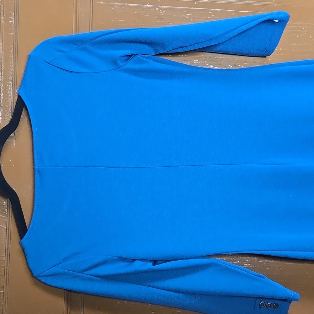 Old Navy-Blue pullover fitted dress with 3/4 sleeves Sz XS NWT - Picture 7 of 9